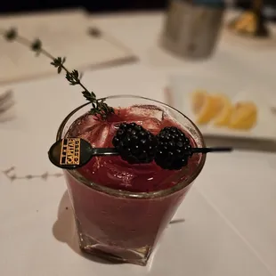 Blackberry Bourbon Side Car