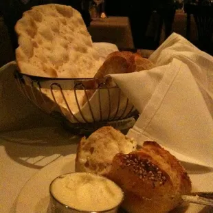 Complimentary bread basket