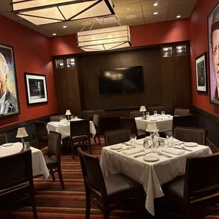 One of its private dining room