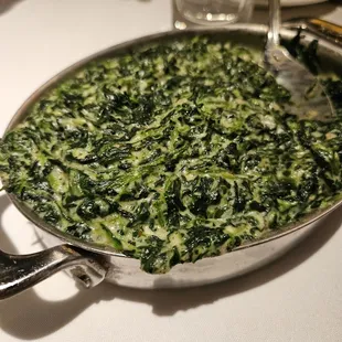 Creamed spinach