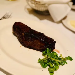 Dry Aged NY/KC Strip au Poivre with Courvoisier Cream 14oz