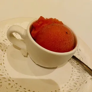 Strawberry - basil palate cleanser (special treat)