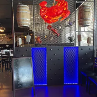 the interior of the restaurant