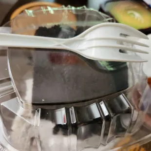 Chocolate cake slice