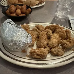 Senior Oyster Platter with Baked Potato