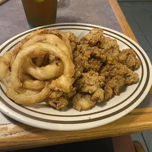 Oysters and Onion Rings