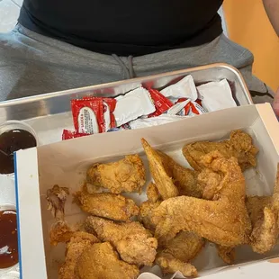 Whole wings, and wing dings.