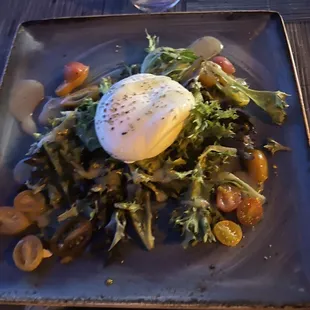 a plate of food on a table