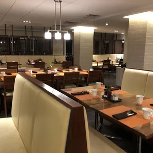 interior, sushi and sashimi