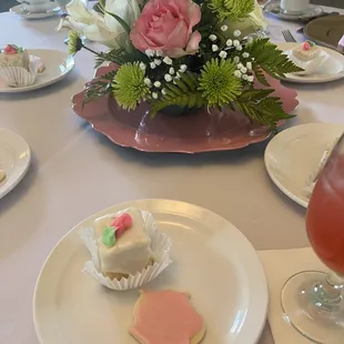 Tea party style desserts