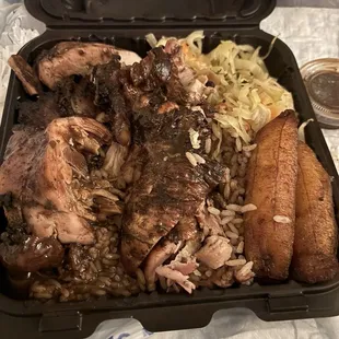 Jerk chicken meal