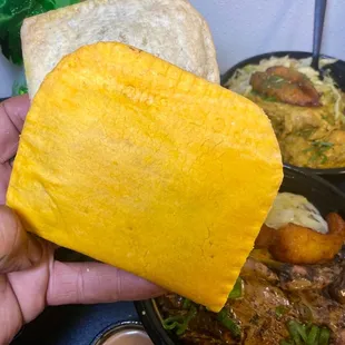 Jamaican Beef Patty &amp; Jerk Chicken Oatty