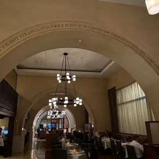 the interior of a restaurant