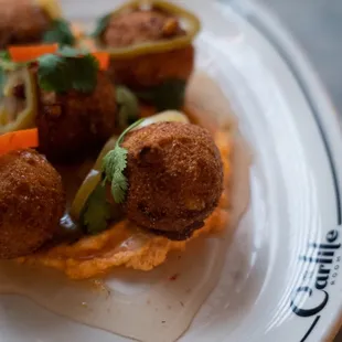 Fresh corn hushpuppies at The Carlile in Downtown Seattle