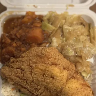 Catfish, Cabbage and Yams