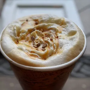 Creme brulee latte