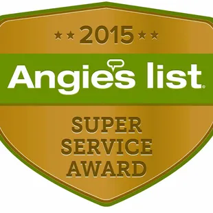 the logo for angie's list super service award