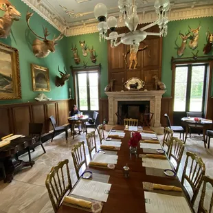the dining room of the carriage house