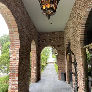 outside