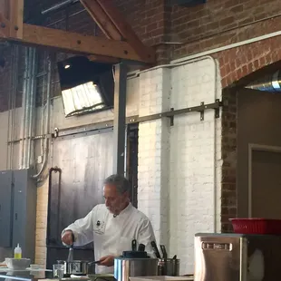 Chef Janos in action