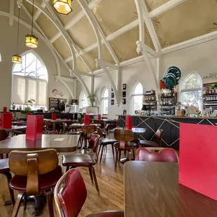 Inside before the brunch rush