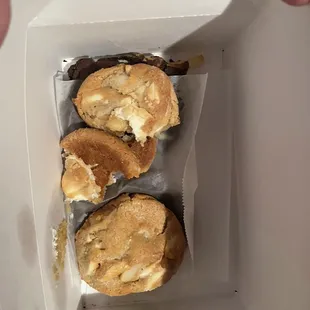 Not sure how my cookies ended up looking like this...another reminder that you always have to check your food at the carving board.