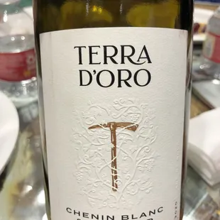 a close up of a bottle of wine