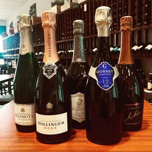 We carry some of the best and rarest champagnes and sparkling wines in the city!