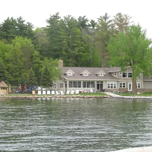 View of The Castaway from the waters of Lake Alexander!