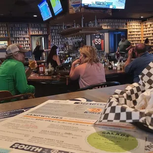 Bar area from high top table