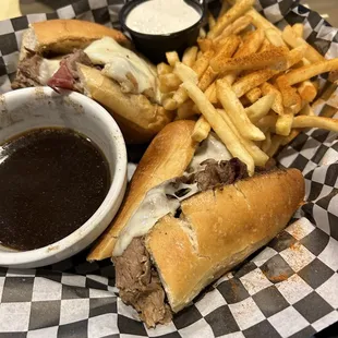 French Dip and zesty fries