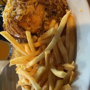 Green Chili Cheese Burger-yum!