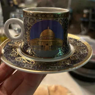 a cup and saucer