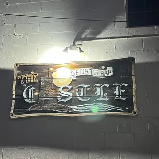 the sign