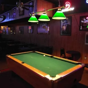 a pool table