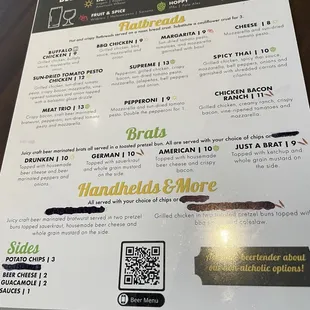 Food menu