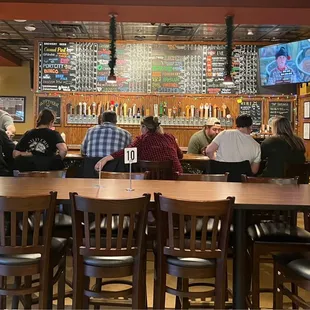 people sitting at the bar