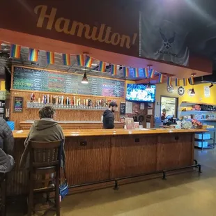 people sitting at the bar