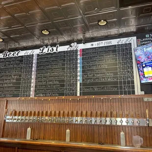 the beer selection