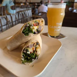 Breakfast burrito is perfect at any time of day!