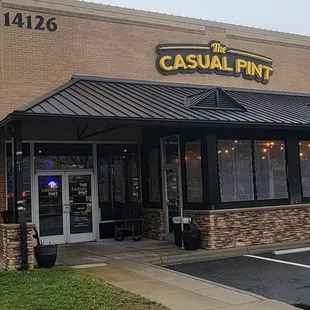 the front of the restaurant