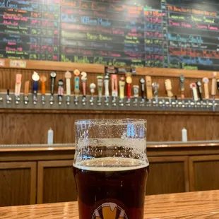 a pint in a pint glass