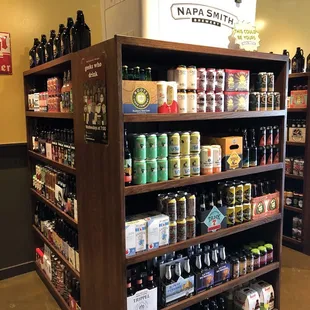 Taproom and beer store, you can sit down for a pint or pick up beer to enjoy at home. Sample before you buy concept.