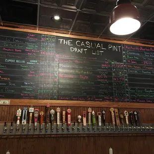 Tap list for tonight.