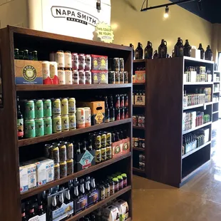 Taproom and beer store, you can sit down for a pint or pick up beer to enjoy at home. Sample before you buy concept.