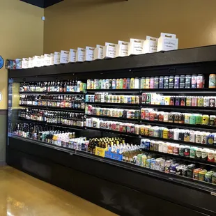 Taproom and beer store, you can sit down for a pint or pick up beer to enjoy at home. Sample before you buy concept.