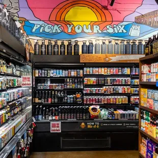 a variety of beverages