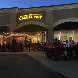 Outside overflow seating
