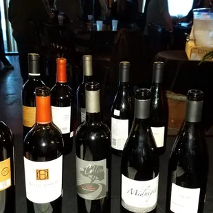 1 of 3 tables at a recent Saturday walk around tasting. Next Saturday tasting is March 30th.