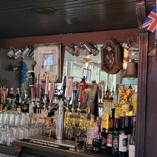 The bar has plenty of proper British and Irish beers, along with all the mixers you could want.  #CHEERS.  Thanks to barkeeper, Danny.